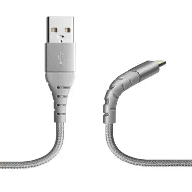 SBS Lightning-Kabel hellgrau