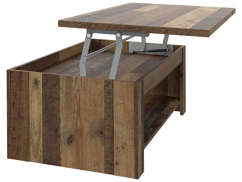 Couchtish CLIF 65x110x44.4cm vintage holz