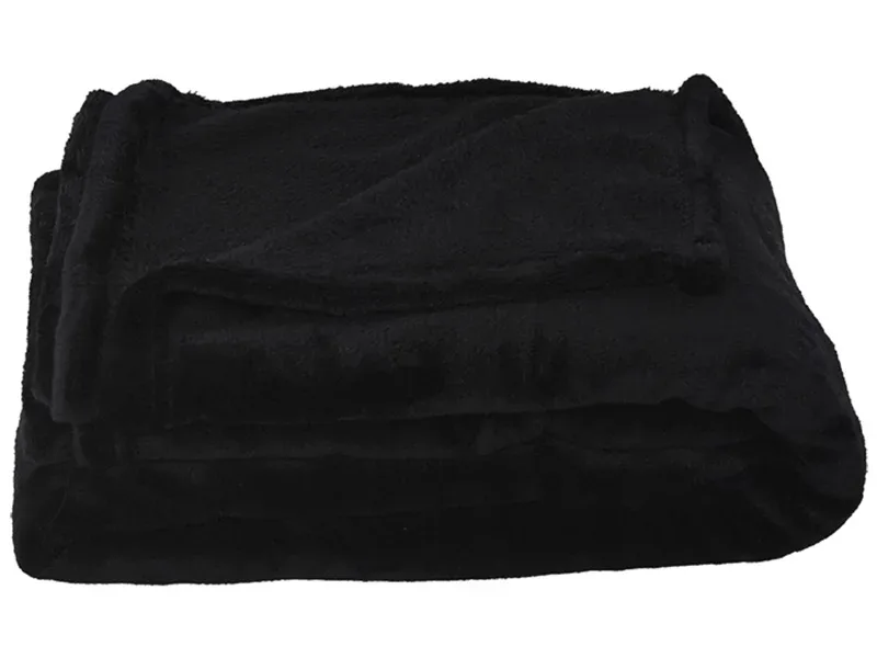 Decke MOLY120 120x160cm schwarz unifarben