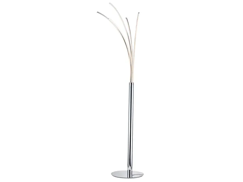 Stehlampe LED PALMIER variable Intensität 180cm 24W silberfarben