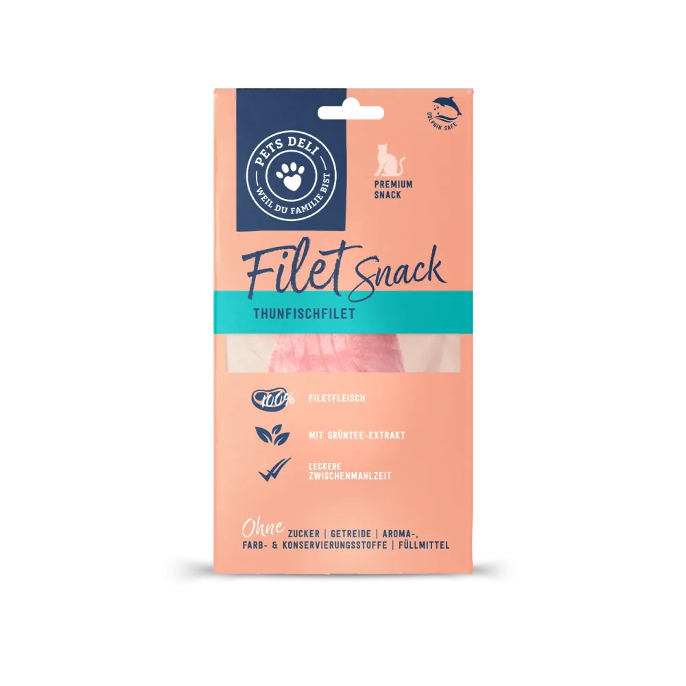 Snack Filetsnack Thunfischfilet im eigenen Saft für Katzen - 25g