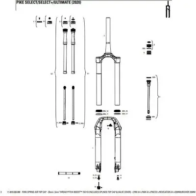 Gabel Rockshox Top Cap Db Splined 35mm