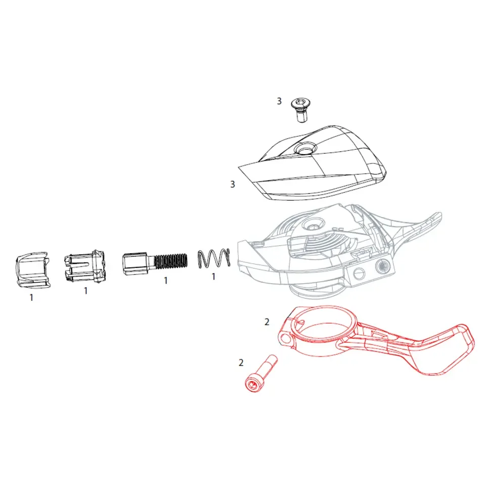 Schalthebel Sram X01 Eagle Trigger Pull Lever Kit Right