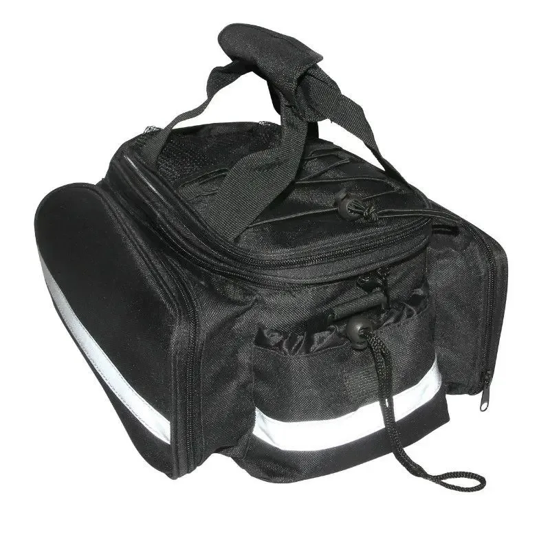 Fahrrad-Hinterradtasche mit Brückenbefestigung und Gepäckträger mit wasserdichten Klettverschlusstaschen auf beiden Seiten Newton N1 30 x 17 x 13 cm