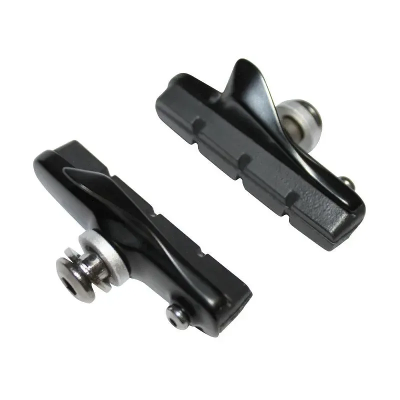 Ein Paar Bremsbeläge für Straßenbremsen mit Alu-Kartusche Newton Shimano 55 mm