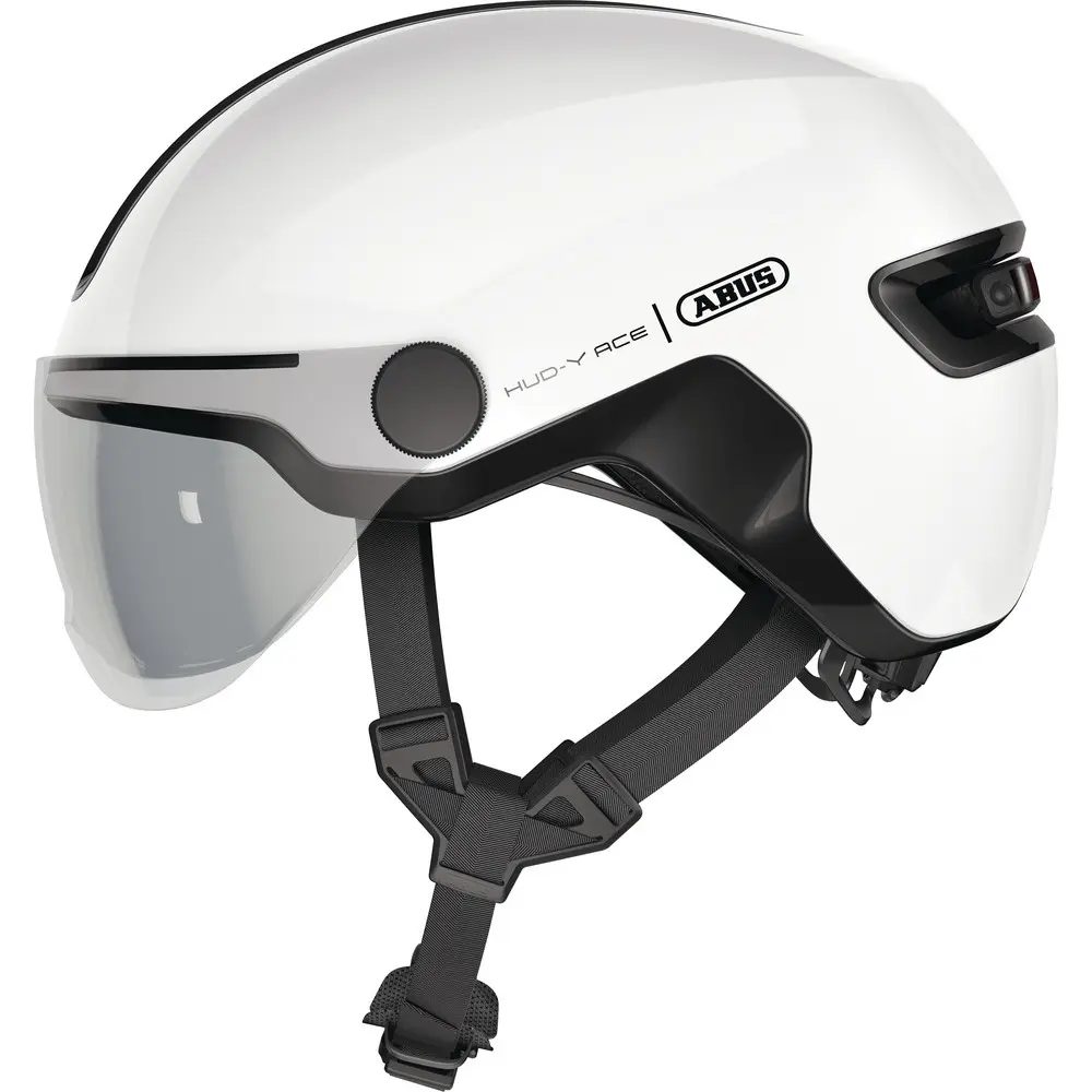 ABUS Velohelm HUD-Y ACE - Shiny White