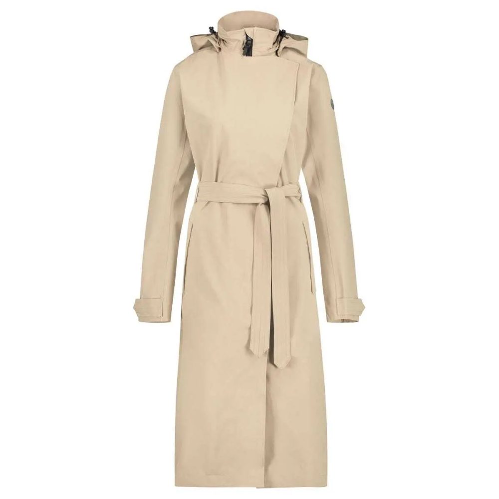 Lange wasserdichte Jacke, Frau Agu Trench Coat