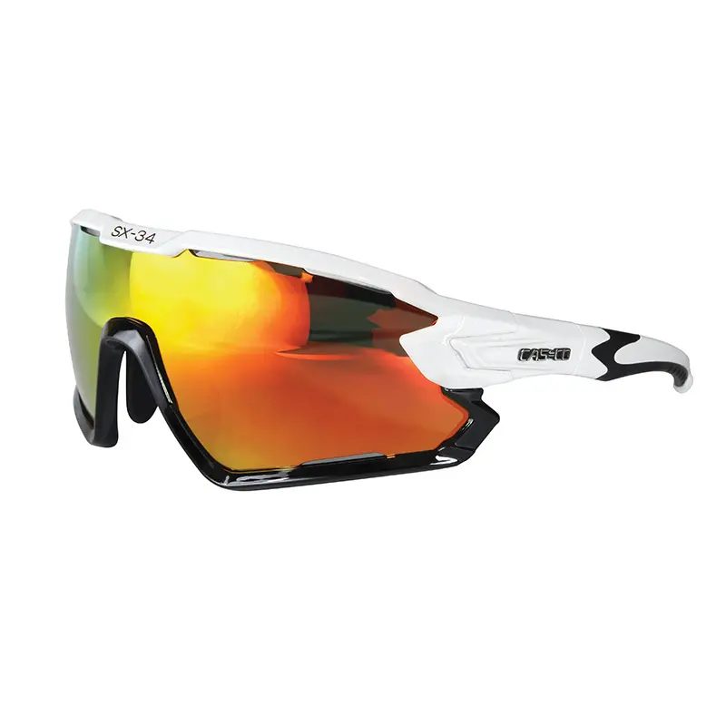 Casco Sportbrille SX-34 Carbonic - weiss-schwarz rot