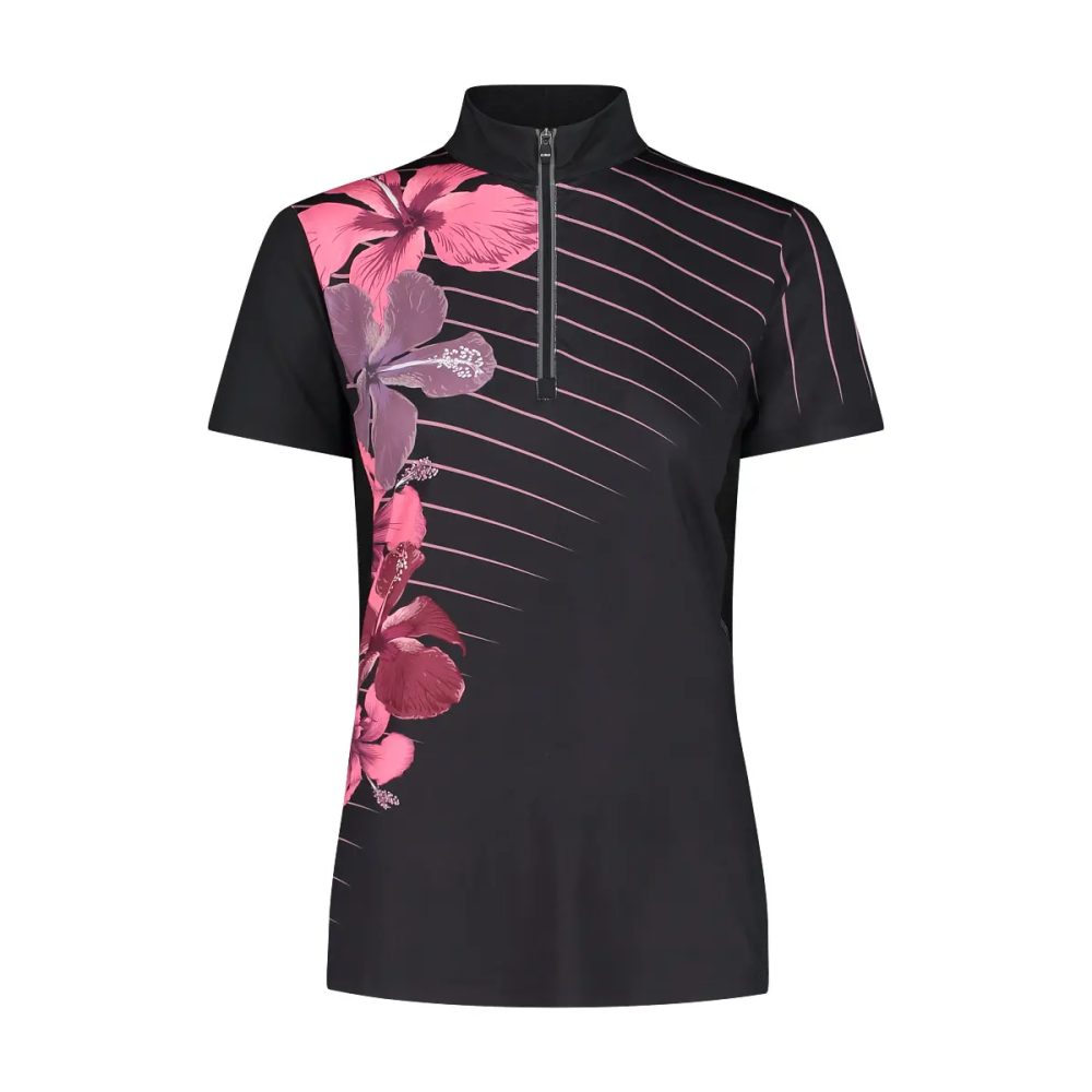 CMP - t-shirt mit halbem reißverschluss, damen, für Damen, Größe 2XS