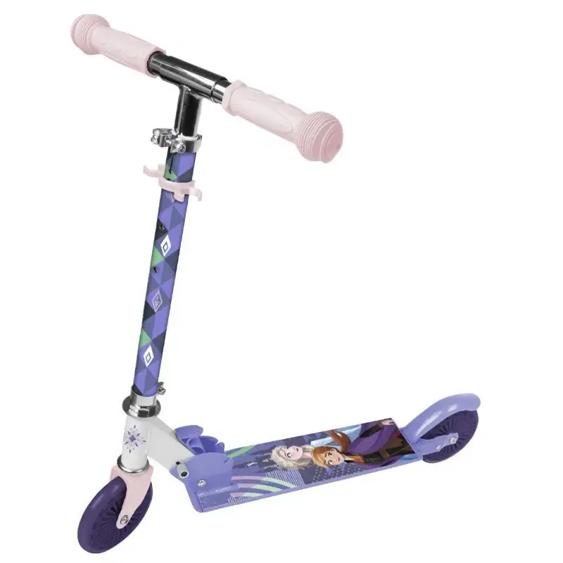 Klappbarer und einstellbarer Roller mit Bremse Hinterrad Stahl Kind Disney Frozen
