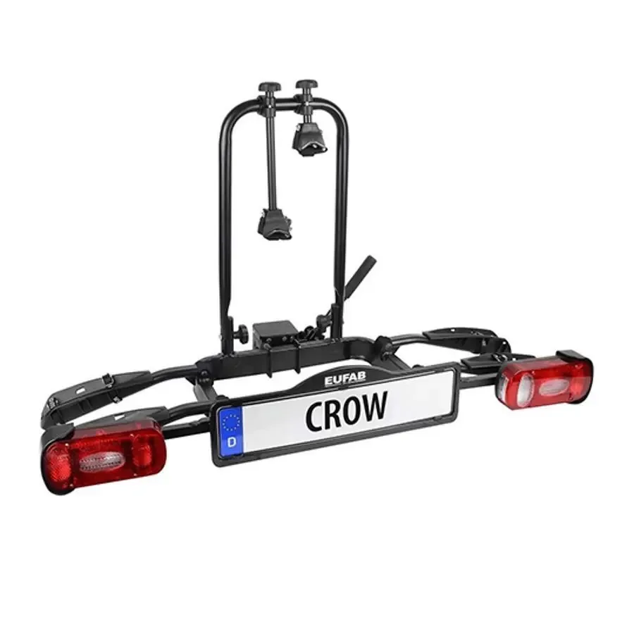 Fahrradträger auf einer Anhängerkupplung für 2 Fahrräder Eufab Crow
