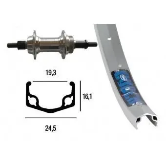 Hinterrad mit Schrauben Exal Winora Zx 19 135
