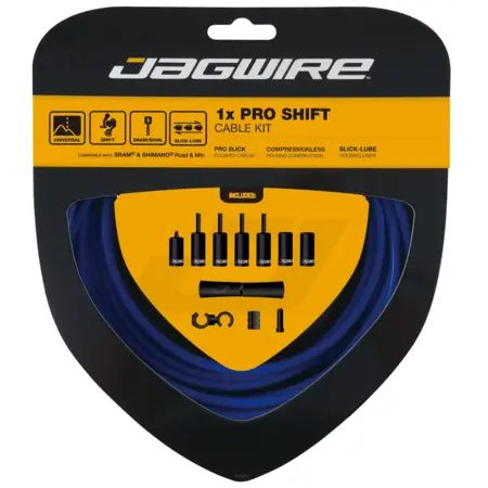 Jagwire 1X Pro Shift Schaltzugset blau 2019 Schaltzüge & -hüllen