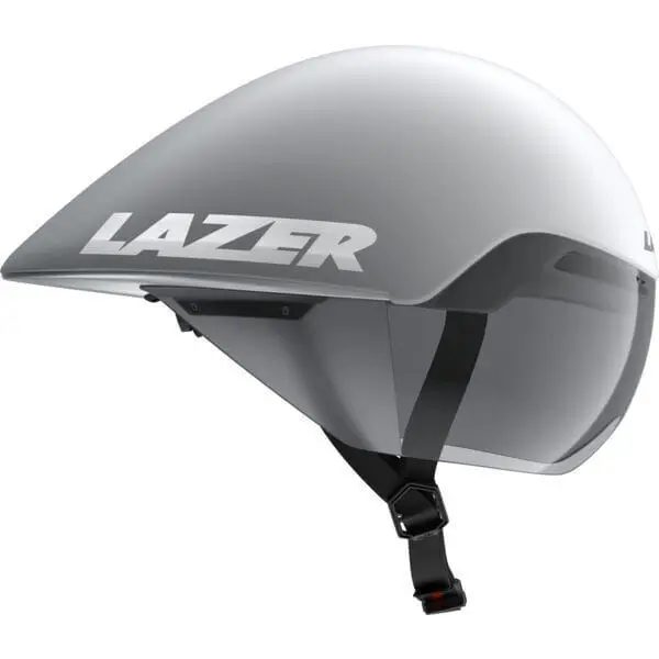 LAZER Unisex Road Volante KinetiCore Tri Helm - matte white silver