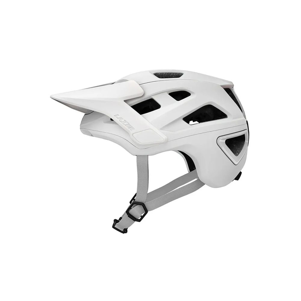 LAZER Unisex MTB Jackal KinetiCore Helm - matte full white