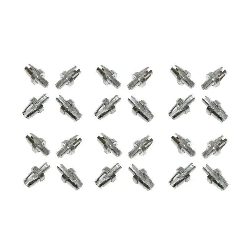 Packung mit 25 Hohlschrauben für Fahrradkabelspanner mit Alu-Schlitz P2R M 7 L10 mm