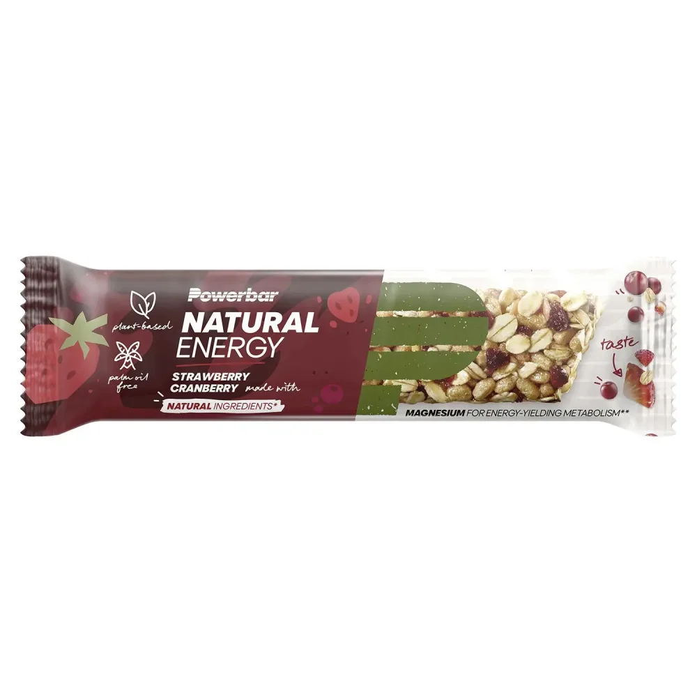 Powerbar Natural Energy Cereal Bar Strawberry & Cranberry (18x40g)