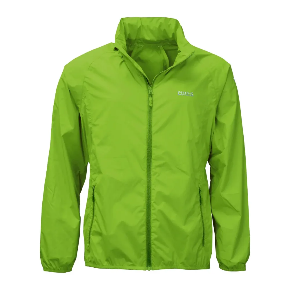 PRO-X ELEMENTS Herren Regenjacke Packable grün | L