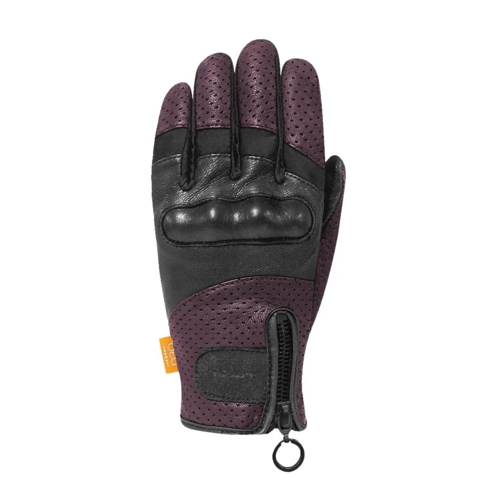 Leder Motorrad-Handschuhe für den Sommer Racer femme Bella3 D3O