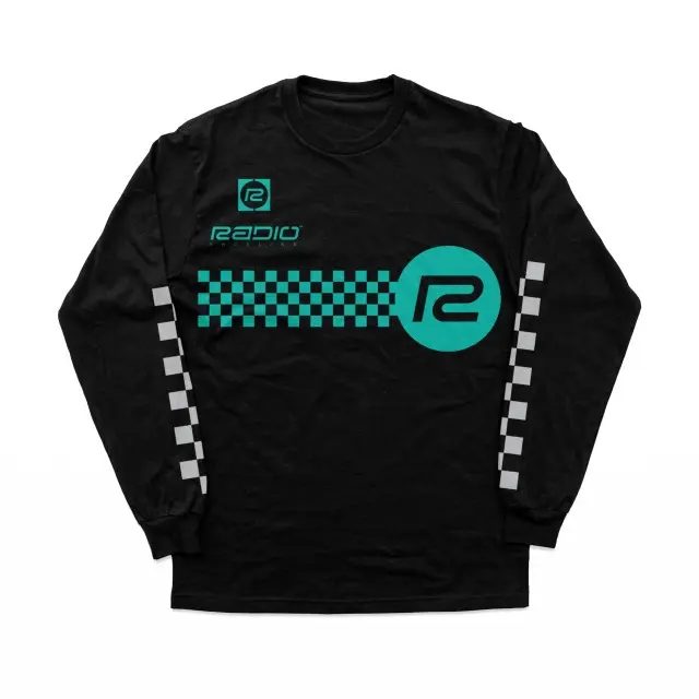 Langarmshirt Radio Race Checker