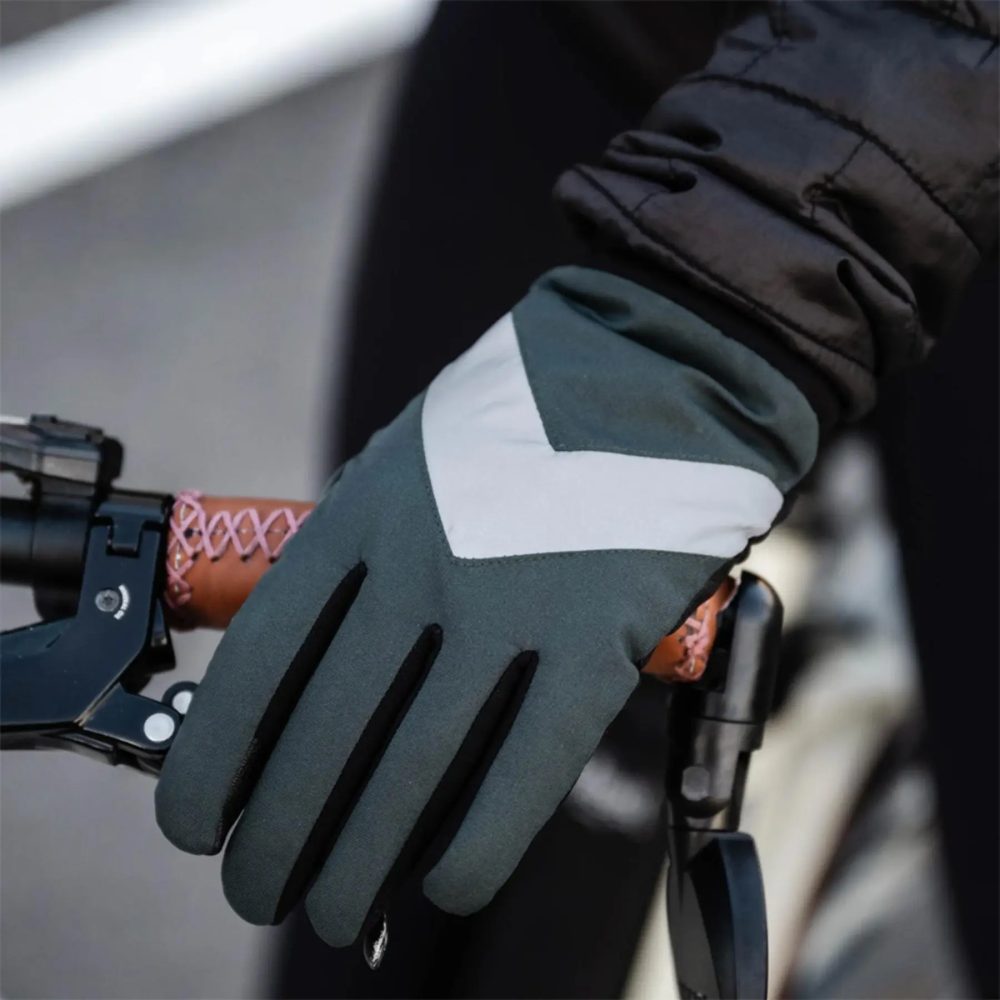 Lange, wasserdichte und reflektierende Handschuhe Rainette