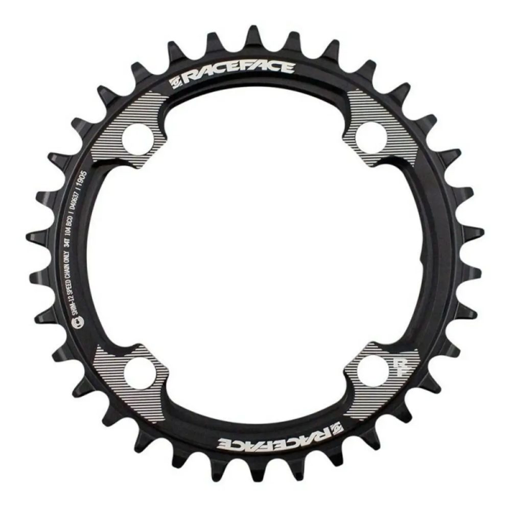 Race Face Narrow Wide Kettenblatt 12-fach 34T für Shimano black 2020 Kettenblätter