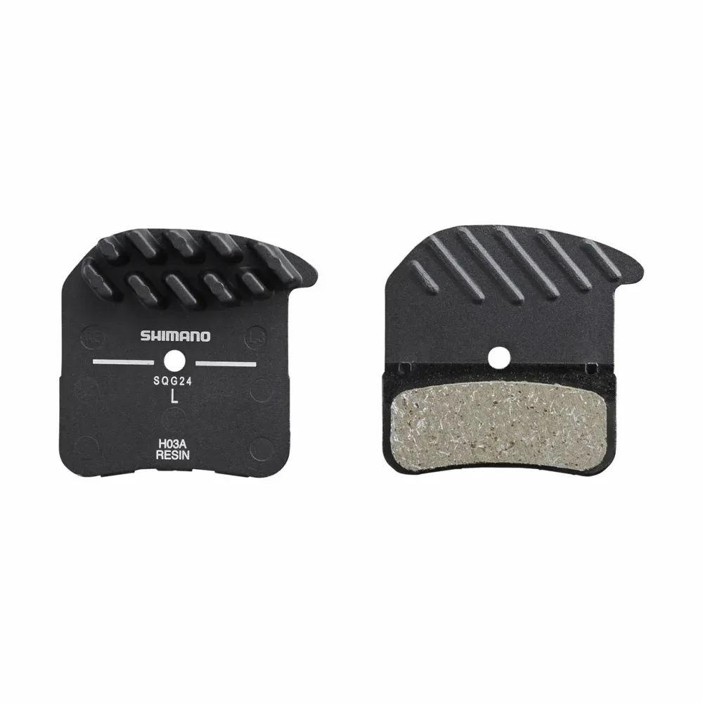 Fahrradbremsbeläge aus Kunstharz mit Flügel und Feder mit Splint Shimano H03A-RF (x2)