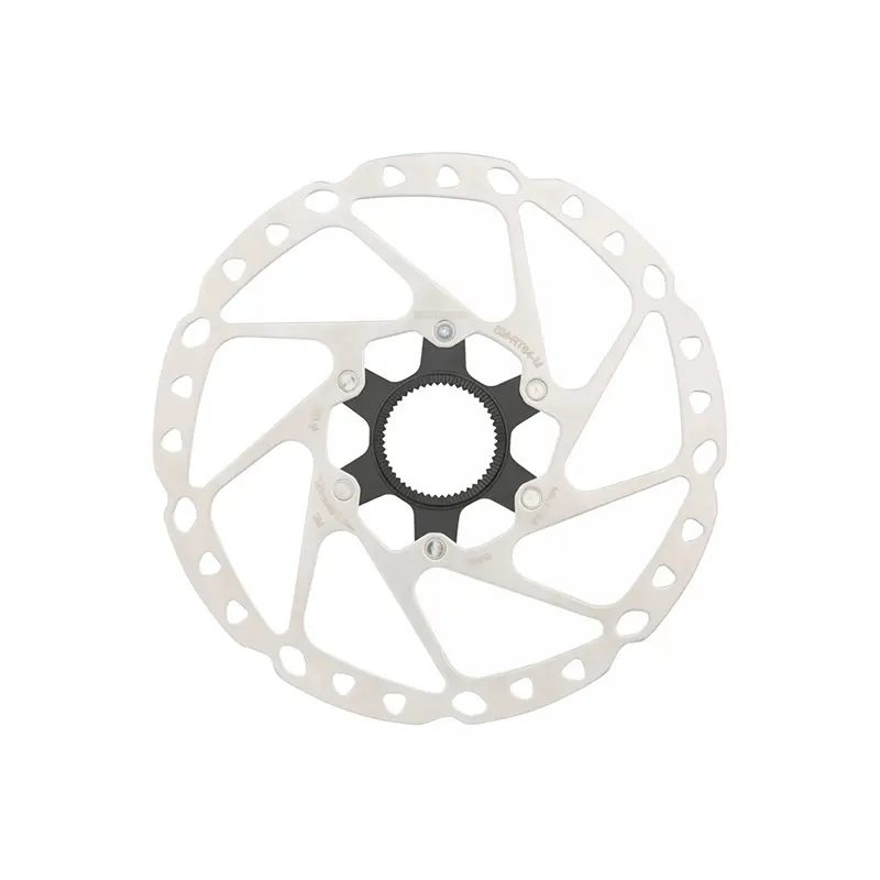 SHIMANO Fahrrad-Bremsscheibe RT64 180mm CL silber
