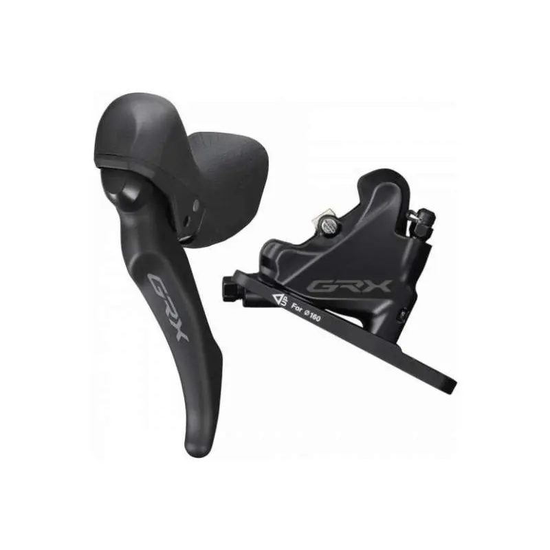 Shimano GRX ST-RX600/BR-RX400 Scheibenbremse Vorderrad black 2020 Scheibenbremsen komplett