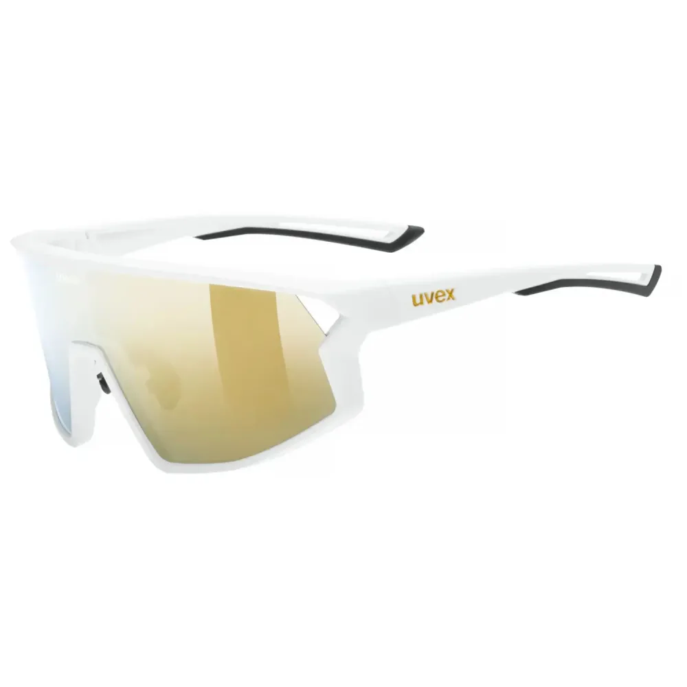 Uvex Sports S533089 skyryse Unisex-Sonnenbrille Vollrand Monoscheibe Kunststoff-Gestell, Weiß
