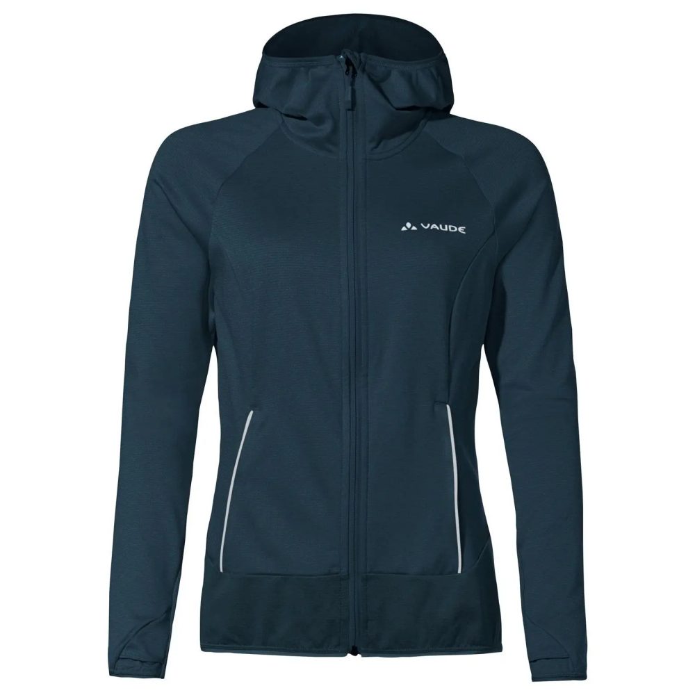 VAUDE - Fleecejacke mit Kapuze, für Damen, Dunkelblau, Größe 36