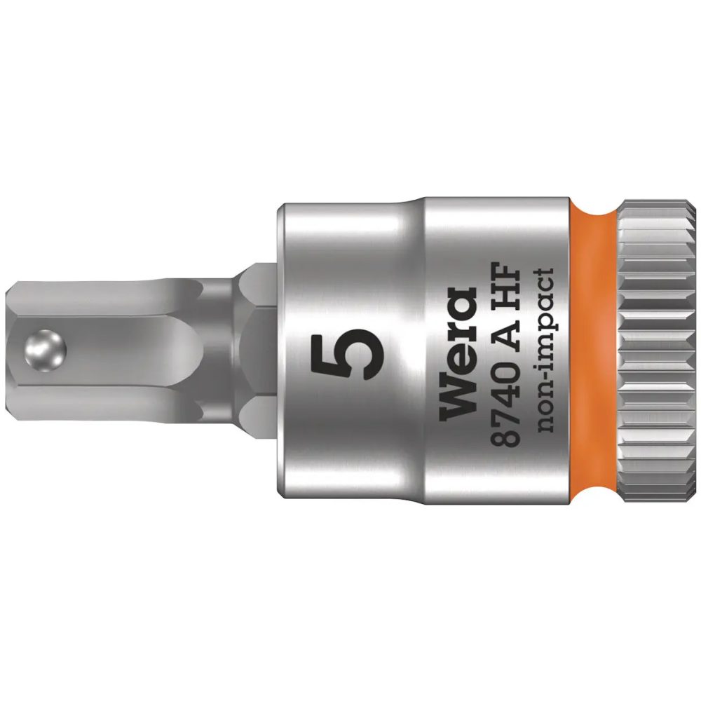 Wera 8740 A 05003337001 Innen-Sechskant Steckschlüssel-Bit-Einsatz Haltefunktion 6 mm 1/4 6 mm 1/4 (6.3 mm)