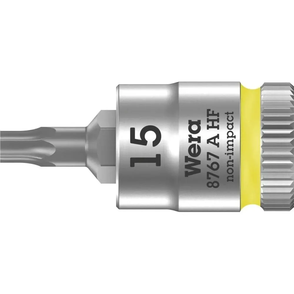 Wera 8767 A 05003363001 Innen-Sechsrund (TX) Steckschlüssel-Bit-Einsatz Haltefunktion 6.3 mm 1/4 T 15 1/4 (6.3 mm)
