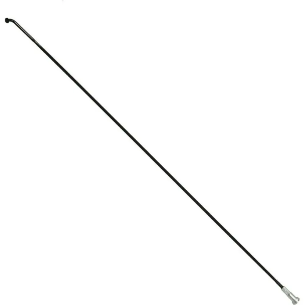 Flache Edelstahlspeiche mit abgewinkeltem Kopf und Muttern P2R Sapim 262 mm