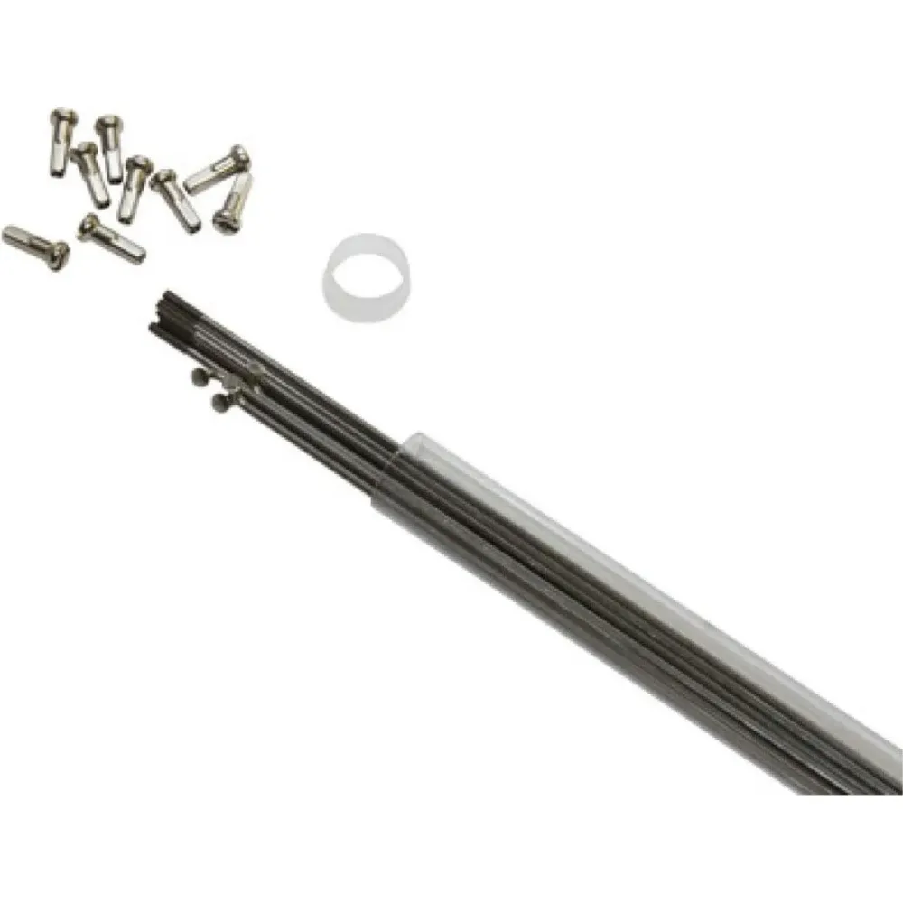 Rohr mit 10 Speichen aus Edelstahl mit abgewinkeltem Kopf und Nippel P2R 296 mm