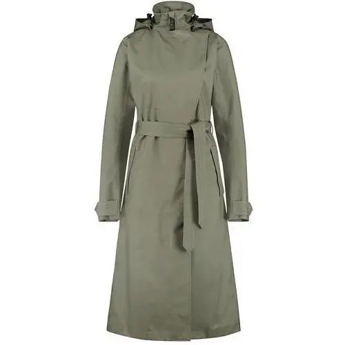 Lange wasserdichte Jacke, Frau Agu Trench Coat