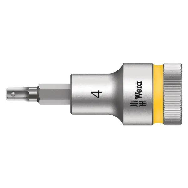 Wera 8740 C HF 05003820001 Innen-Sechskant Steckschlüssel-Bit-Einsatz Haltefunktion 4 mm 1/2 4 mm 1/2 (12.5 mm)