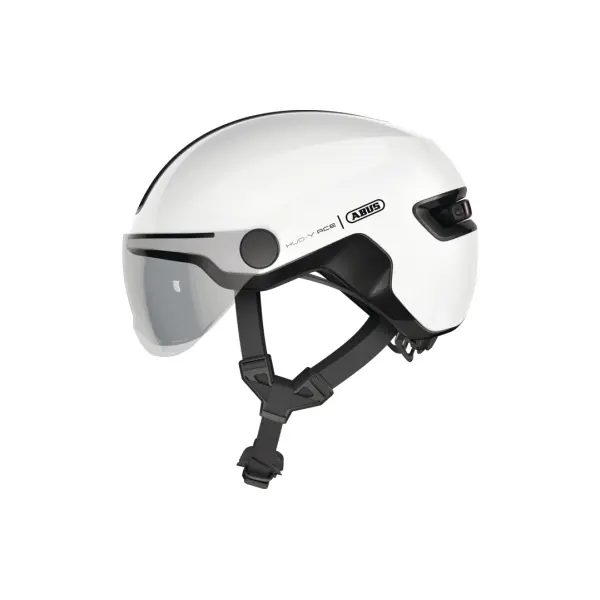 ABUS Velohelm HUD-Y ACE - Shiny White