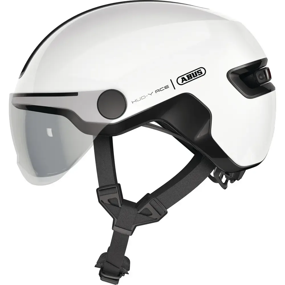 ABUS Velohelm HUD-Y ACE - Shiny White