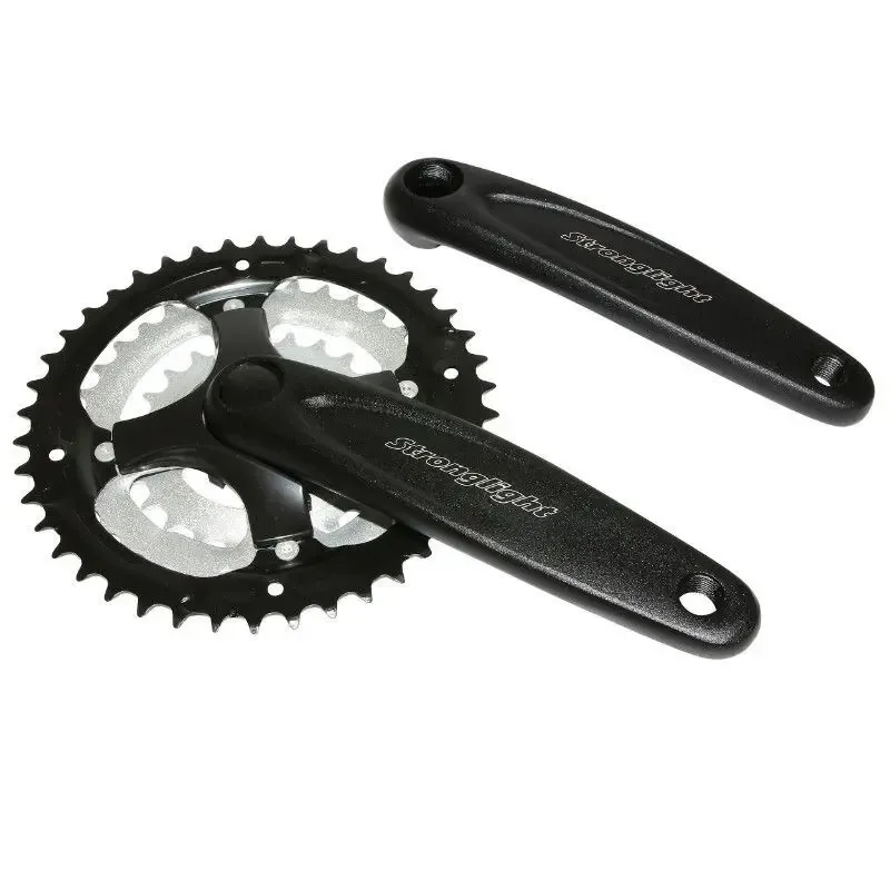 MTB-Kurbelgarnitur Alu großes Kettenblatt, abnehmbar Stronglight Argos 8-9V. 170 mm 42-34-24 (Gehäuse 113 mm)