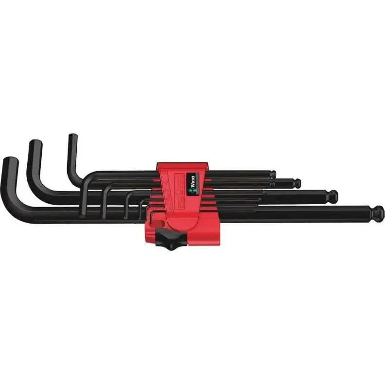Wera 950 PKL/9 BM N Innen-Sechskant Winkelschraubendreher-Set 1.5 mm, 2 mm, 2.5 mm, 3 mm, 4 mm, 5 mm, 6 mm, 8 mm, 10 mm