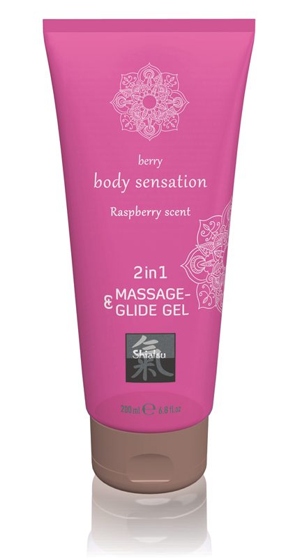 Shiatsu »Himbeere« 2 in 1 Massage- und Gleitgel 200ml
