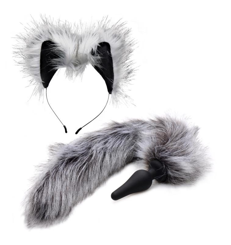 TAILZ - Grey Wolf Schwanzplug & Ohren-Set