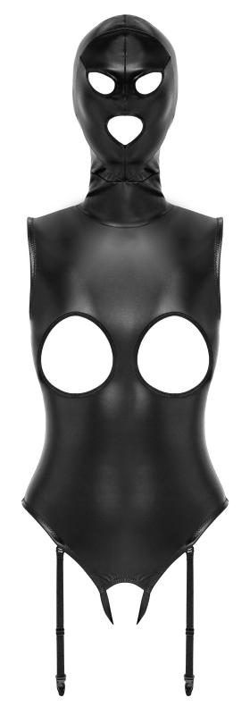 Bad Kitty ? Offene Cup Body mit Kopfhaube ? Schwarz