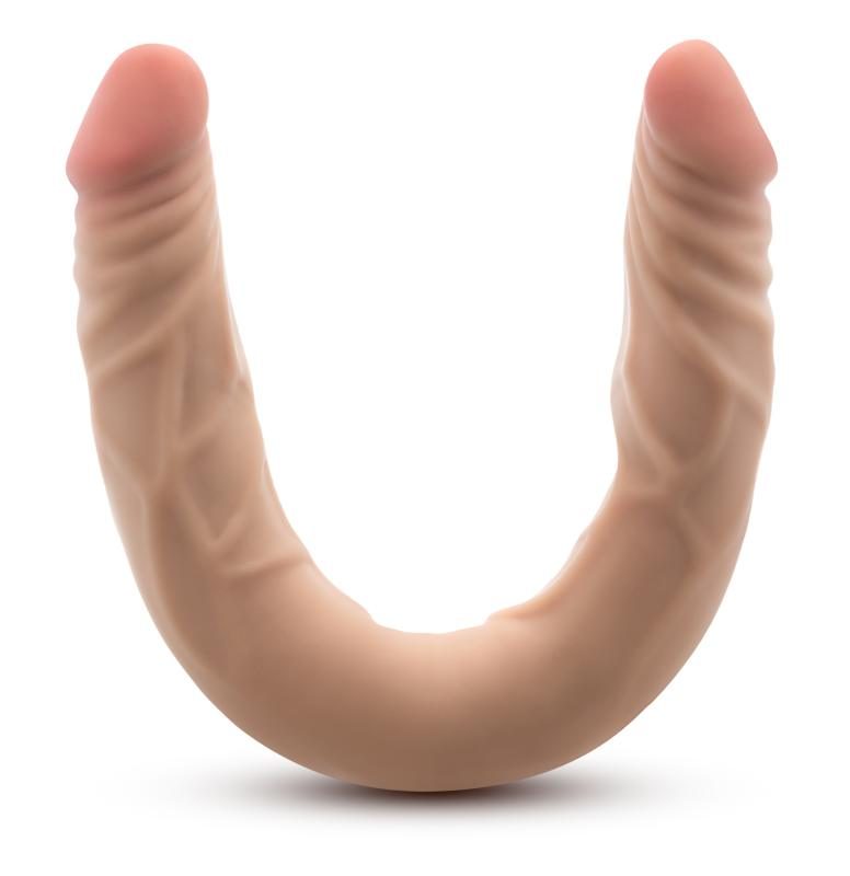 Dr. Skin ? Plus 35,5 cm Flexibler Doppeldildo ? Beige