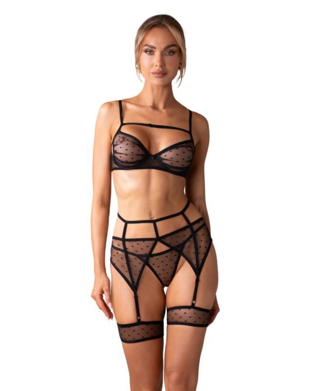Obsessive - Nuites Dreiteiliges Set - Schwarz