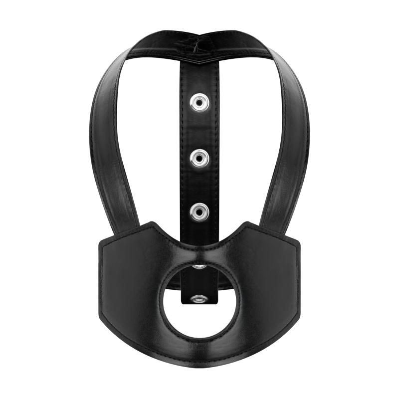 Bedroom Fantasies - Kopfgeschirr Strap-On - Schwarz