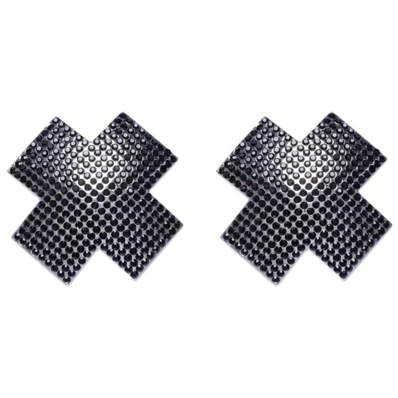 Cottelli Collection ? Nippelschmuck Kreuz ? Schwarz