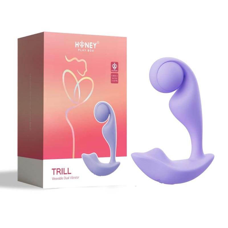 HoneyPlayBox ? Trill Tragbarer Druck-Vibrator ? Lila