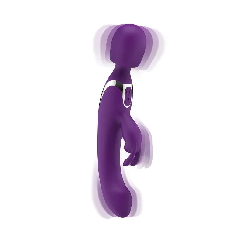 Easytoys Vibe - 2 in 1 Wand Vibrator - Lila